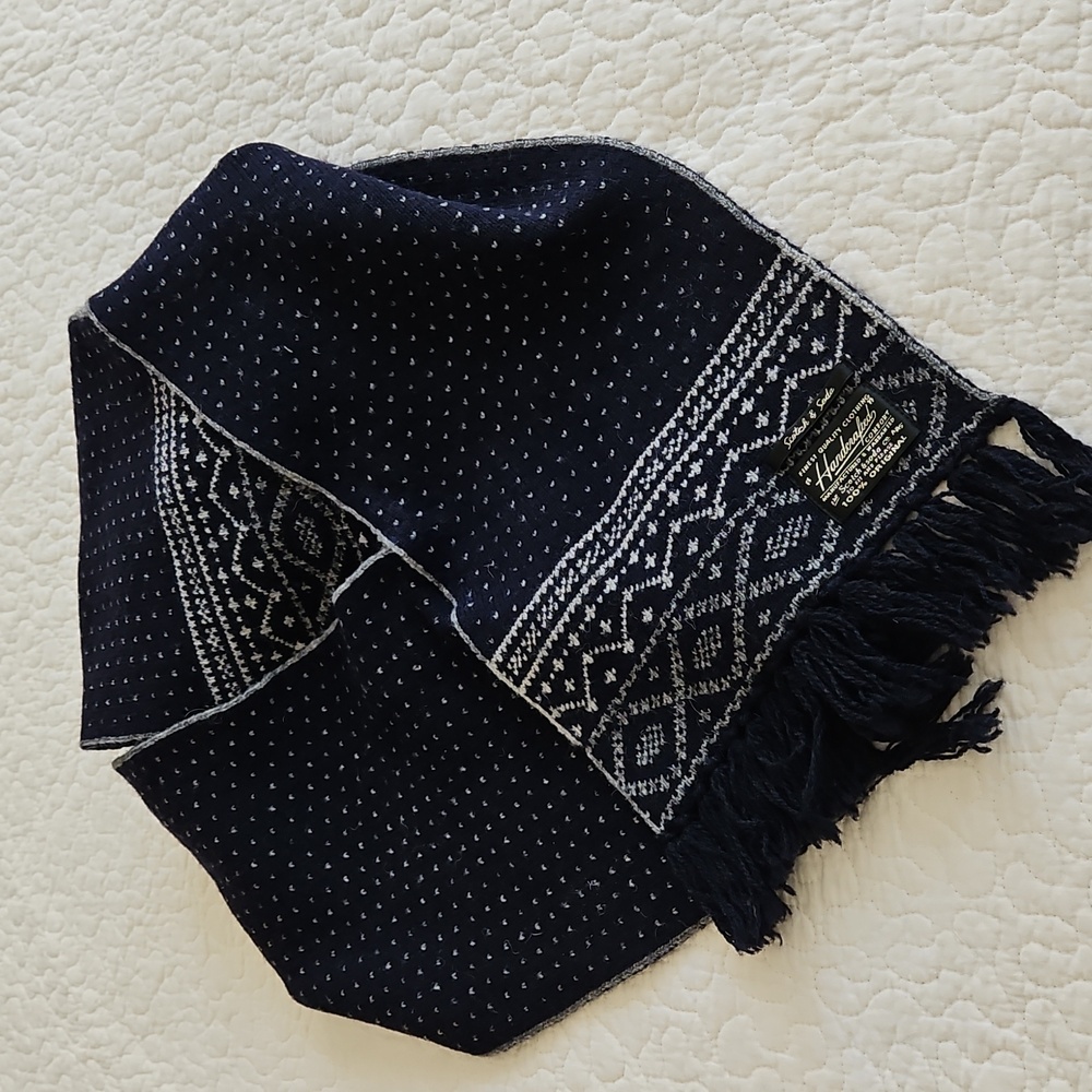 Vintage Scotch & Soda Wool Blend Reversible Scarf - Picture 5 of 7